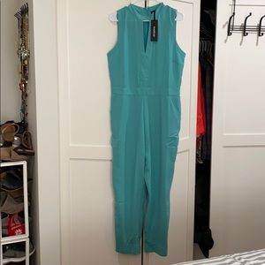 Bebe Aqua Jumpsuit